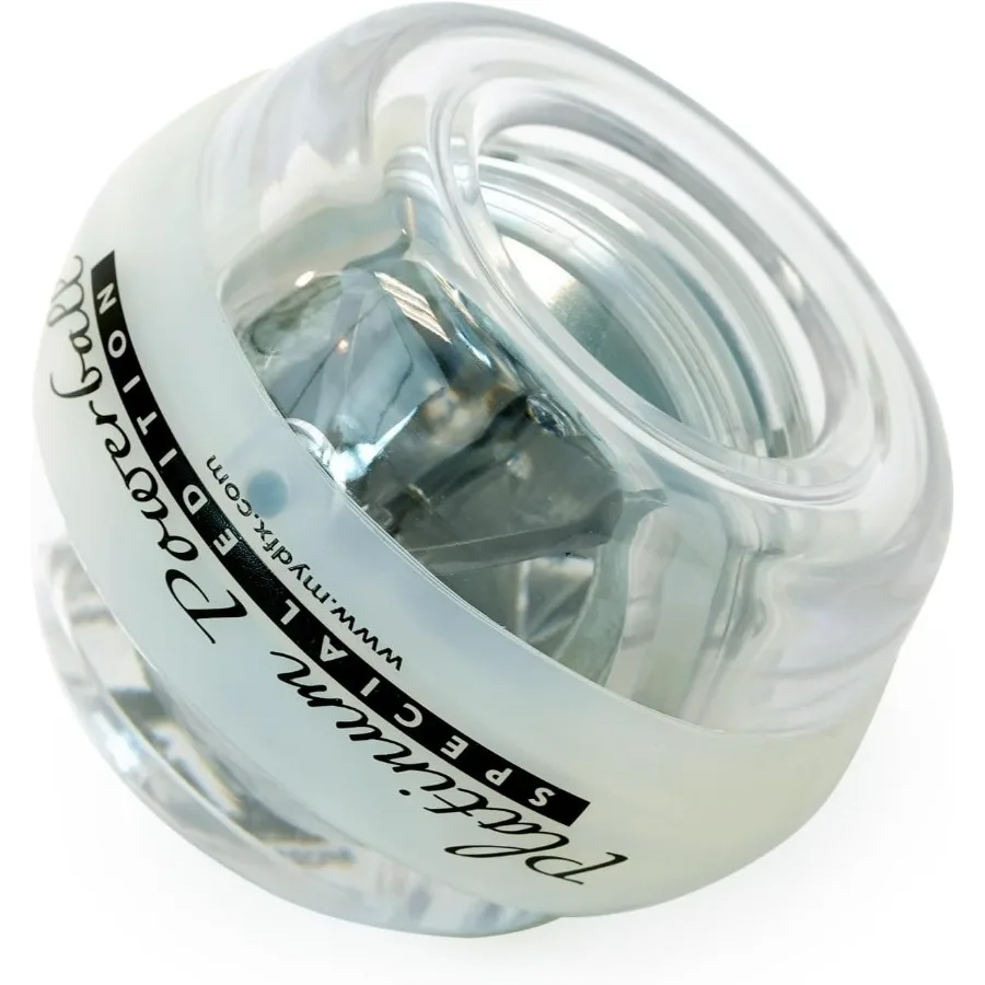 Sports & Fitness Platinum Gyro Exerciser – LED Lighted Wrist & Forearm Strength Trainer, Up to 45 lb Dynamic Resistance Hand & G