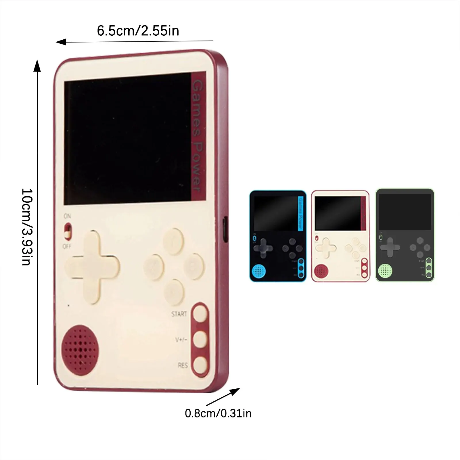 Handheld Game Console K10 Thin 2.4 Inch Screen Portable for Children Retro Classic Game