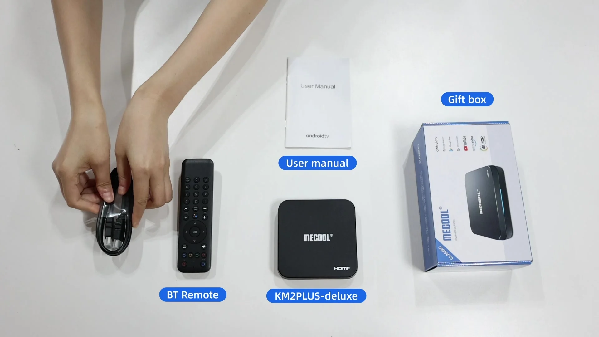 Сертифицированный Amlogic S905X2 Android 7.0 2 Гб 16 4K HDR литой голосовой контроль ТВ приставка