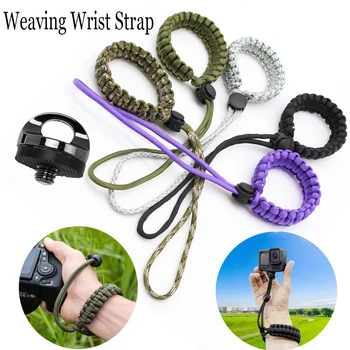 DSLR Camera Wristband Anti-Lost Rope for Insta360 X5/X4 DJI Action 5/4 GoPro Hero 13/12 Action Camera And 1/4 Screw Rope