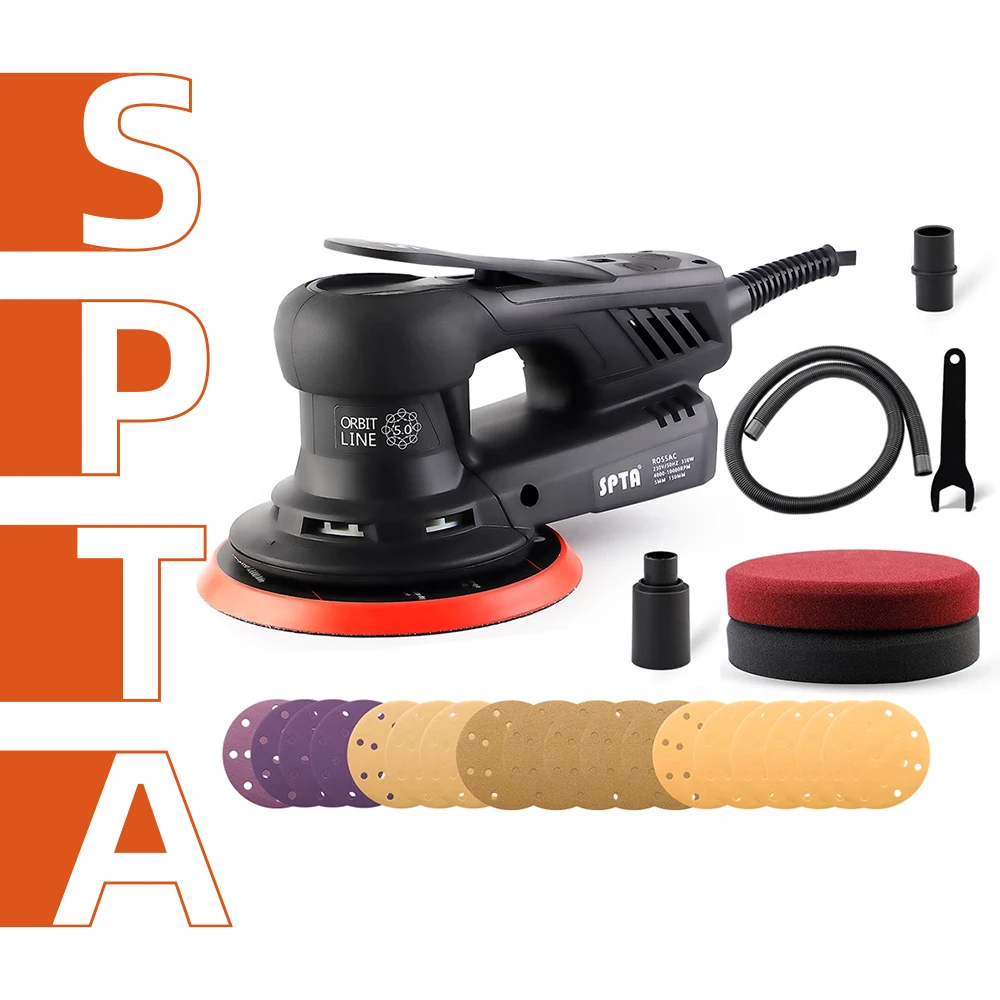 Spta 350w Electric Car Random Orbital Sander Machine Multifunction