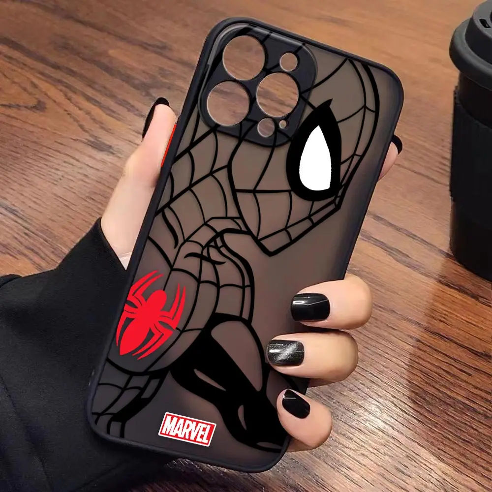 thumbnail image 1 of Funda para iPhone Apple 14 13 11 12 MINI Pro XS Max XR X 7 8 SE 2022 2020 6 6S Plus Funda Capa Shell Marvel Spider-Man Comics, 1 of 5