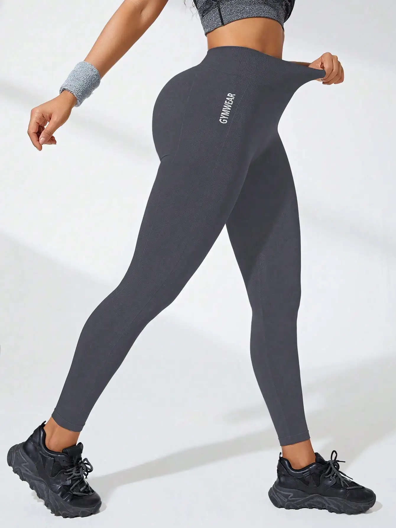 Women Seamless Knitted High Waisted Butt Lifting Yoga Leggings High Stretchy Fast Dry Breathable Workout Pants For Spring sports leggings sports pants yoga pants female tights