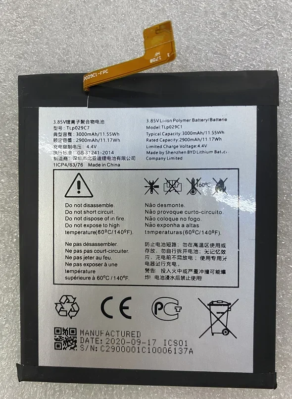 Per Alcatel/Alcatel One Touch Idol 3C Batteria Del Telefono Cellulare Batteria Tlp029C7
