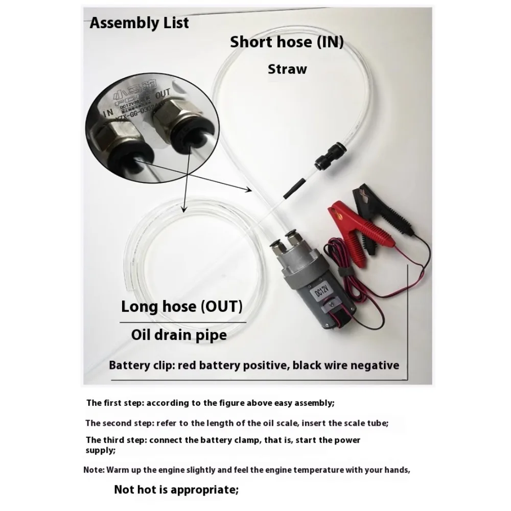 The Whole Set DIY Mini DC Oil Pump 12V Oil Transfer Pump Engine Micro Self-suction Gear Transfer