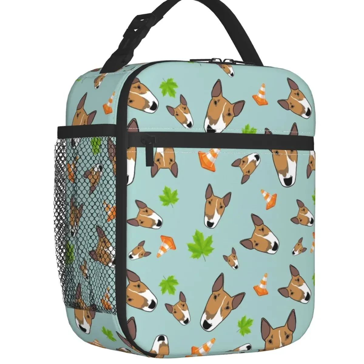 

Изолированная сумка для ланча для щенков English Bull Terrier, для кемпинга, путешествий, для любителей собак, переносной холодильник, термобокс для женщин и детей