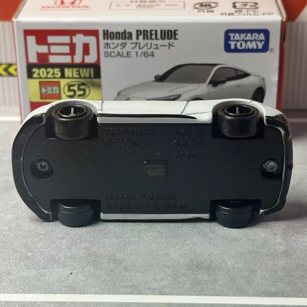 Voiture Miniature Tomica 1/64 N°010 Honda PRELUDE (1ère Génération) - Neuf, Env. 6 Cm