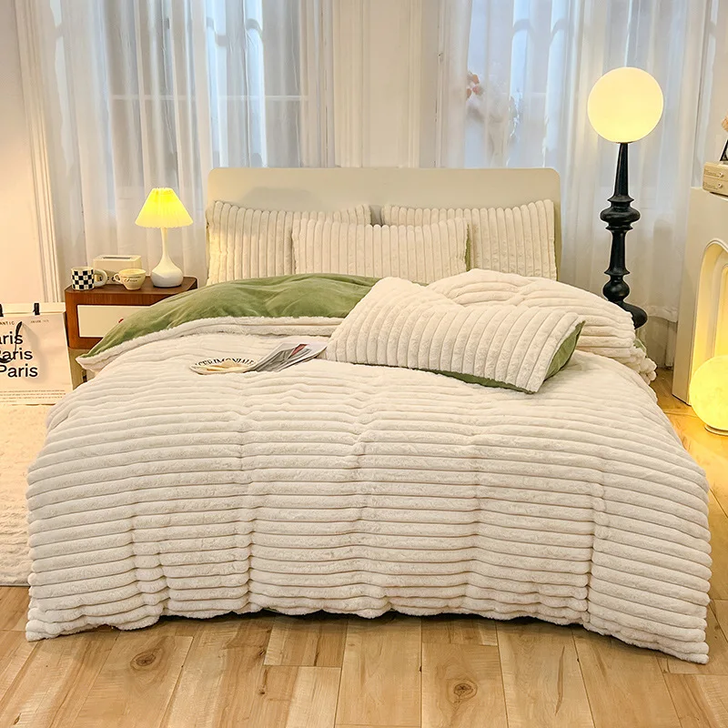 Thick Plush Milk Fleece Bedding 2