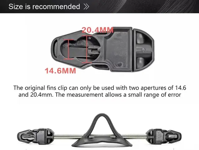 편안하고 안정적인 DEMMET 용수철 핀 스트랩으로 다이빙 경험 향상