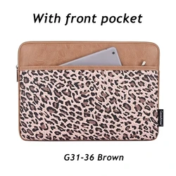 Universal Waterproof Shockproof Laptop Sleeve Case - Stylish and Durable - 13 - 14 inch (G31 - 36 Brown)