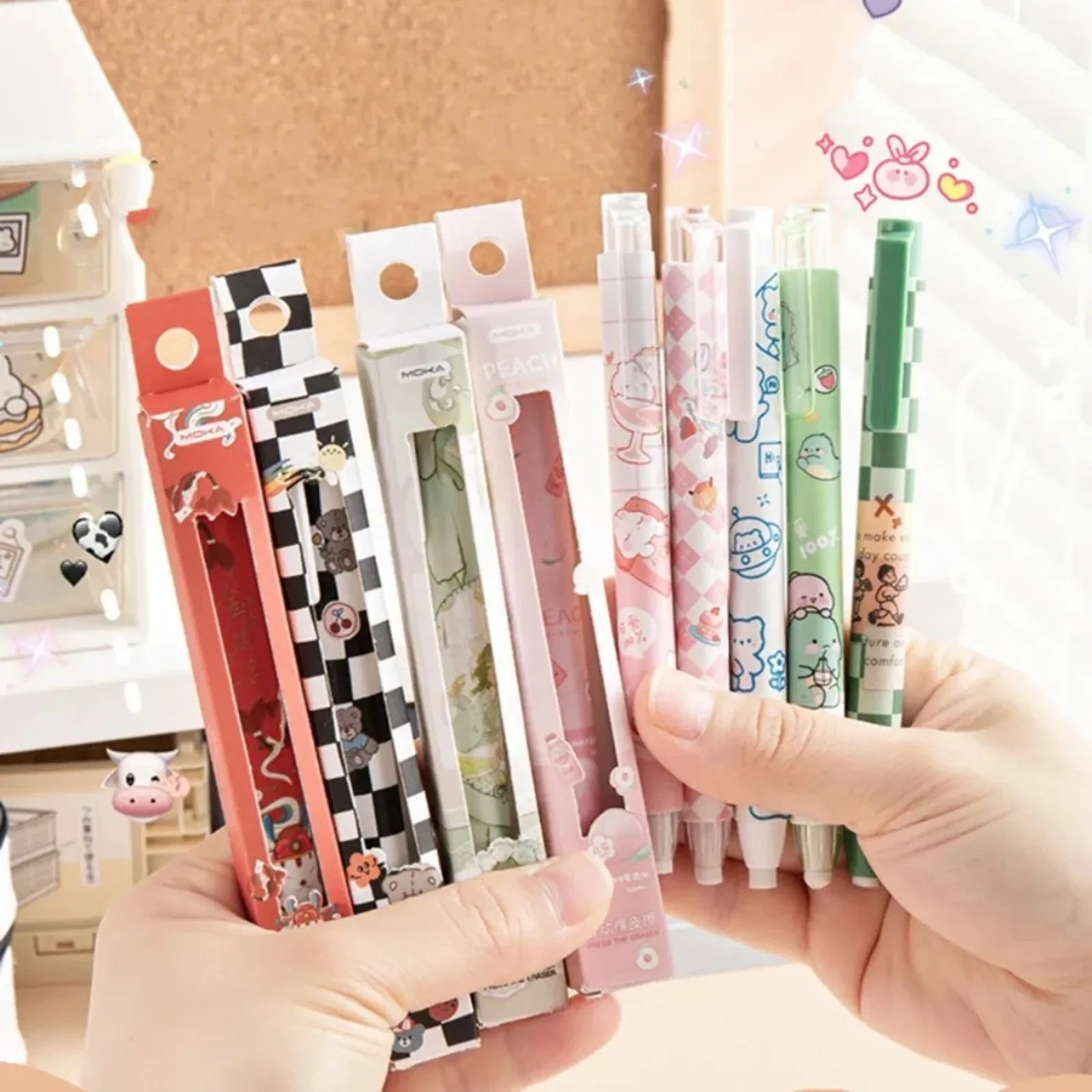 Retractable Pencil Eraser Rubber Eraser Correction Supplies Writing Correction School Stationery Office Supplies