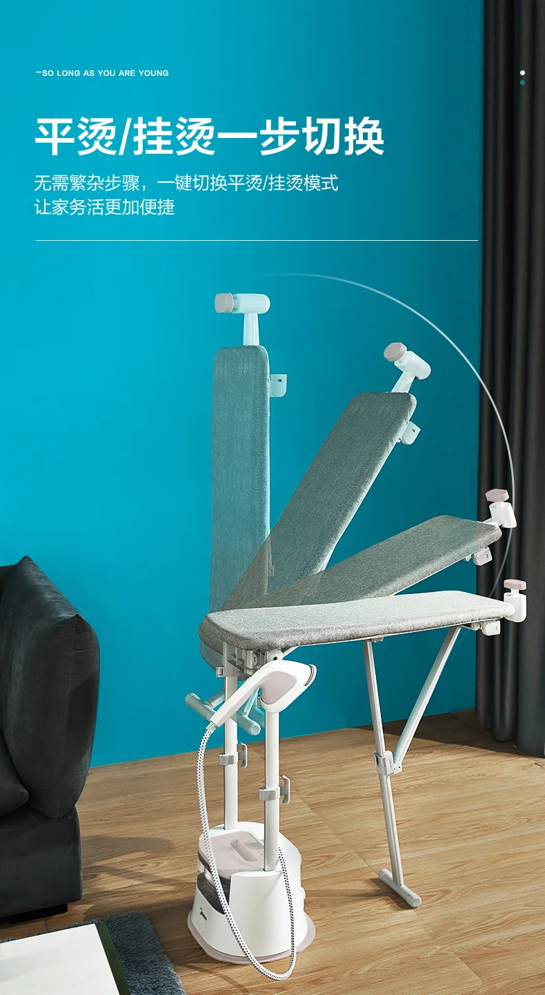 Sb3b93c1ae5bb4d05bf33e57b2b88cd53A Midea Garment Steamer with Dual Ironing Modes for Dry Wet Clothes Household Handheld Iron and Powerful Double-layer Steamer 220V Mallzona