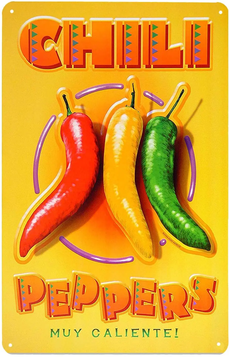 ARTCLUB Chili Peppers Spicy Food Muy Caliente, Metal Tin Sign, Art Plaque  Poster Kitchen Home Wall Decor|Plaques \u0026 Signs| - AliExpress