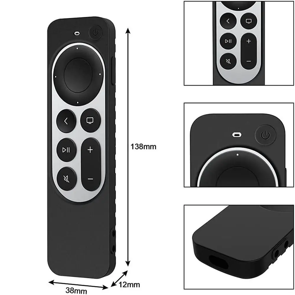 Silicone Remote Control Cover with Luminous Lanyard - Enhanced Protection