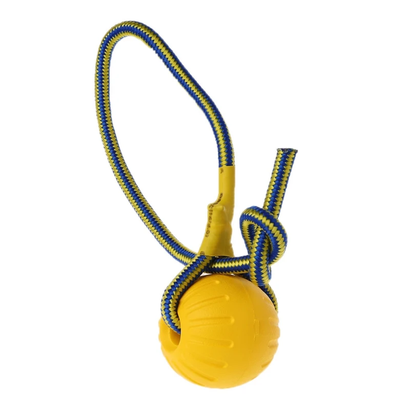 New Pet Dog Training Toy Ball Dog Rubber Ball Chew Bite Resistant Toy With Rope 4
