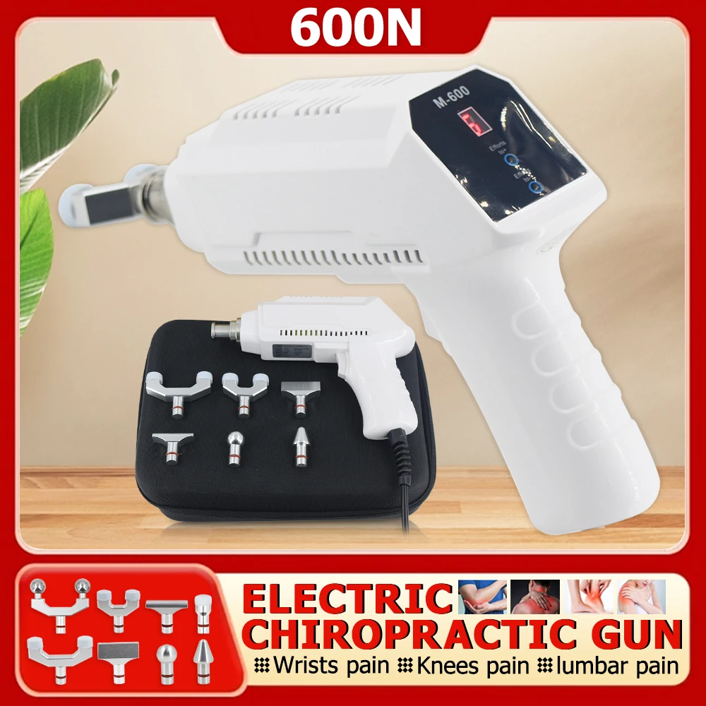 

Professional 600N Electric Chiropractic Adjusting Tool 6 Heads Spinal Correction Equipmennt Body Relaxation Cervical Massage