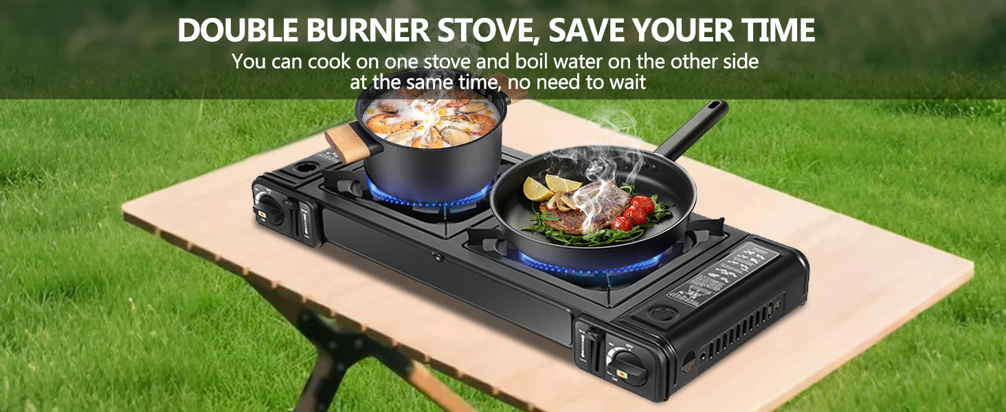 2 burner camping stove