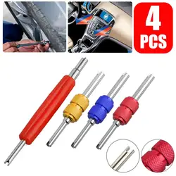 Colorful Car Air Conditioner Valve Core Wrench Spool Head Installation Tool System Repair Kit Valve Core Removal Screwdriver