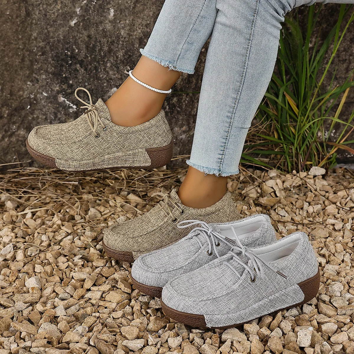 Women's Platform Sneakers Casual Outdoor Walking Design Fashion Vulcanized Shoes Comfortable Female Footwear Zapatillas Mujer