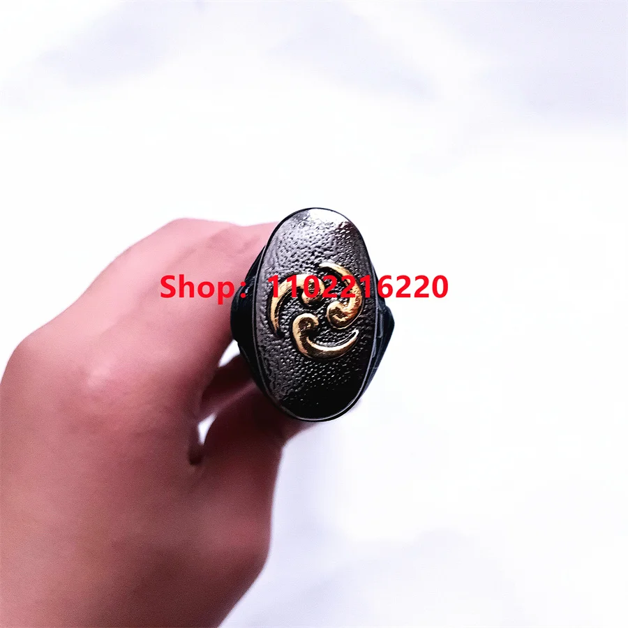 Very Good Handle Tsuka Hilt Alloy Fuchi Kashira Menuki For Japanese Real Japan Samurai Katana Sword Fittings Leather Ito