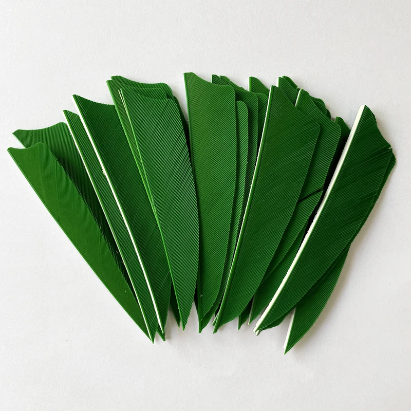 100 Pcs Hi-Q 3 Inch Turkey Arrow Feathers Shield Cut Hunting Archery Fletching For Bow Fletches Accessories RW 6