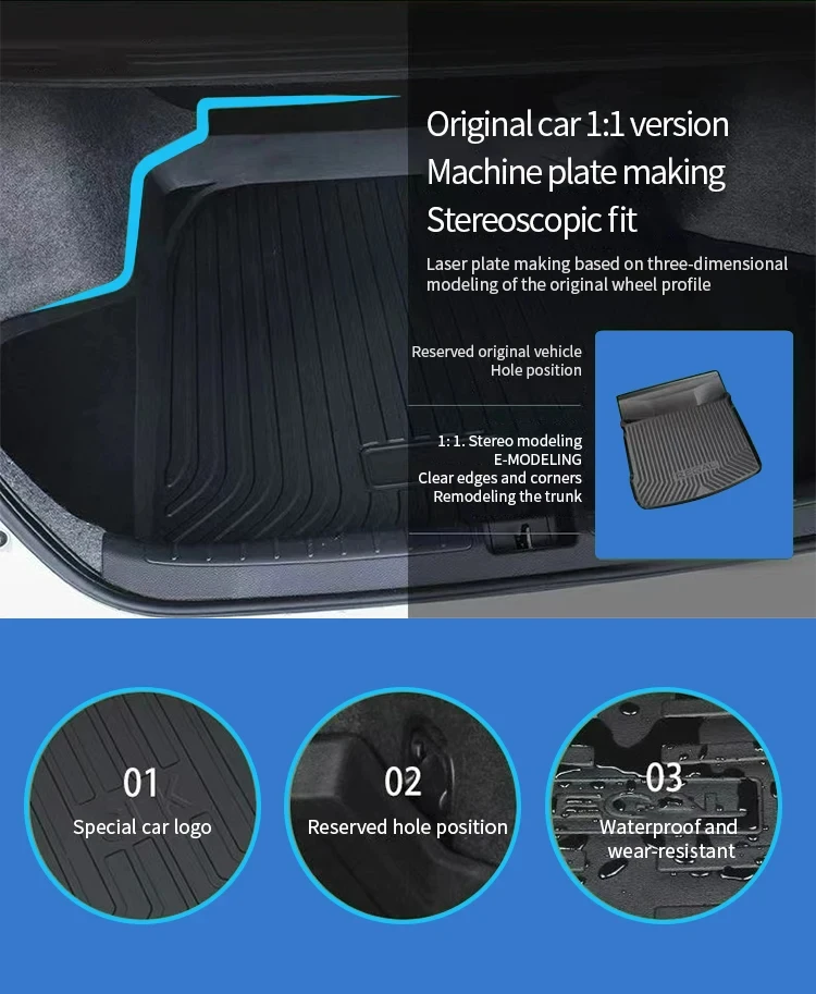 Car Boot Mats For Volkswagen VW Tiguan L 2017~2023 7 Seater Waterproof Rear  Trunk Storage Pad Tray Carpet Cargo Auto Accessories - AliExpress