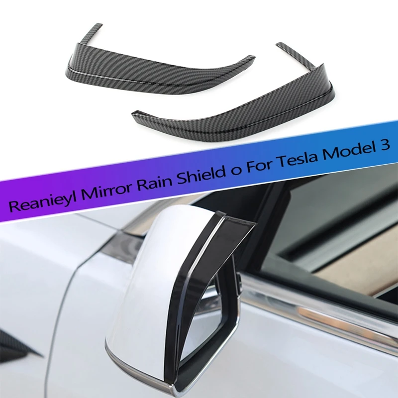 

2 шт., декоративный защитный чехол для зеркала заднего вида Tesla Model 3