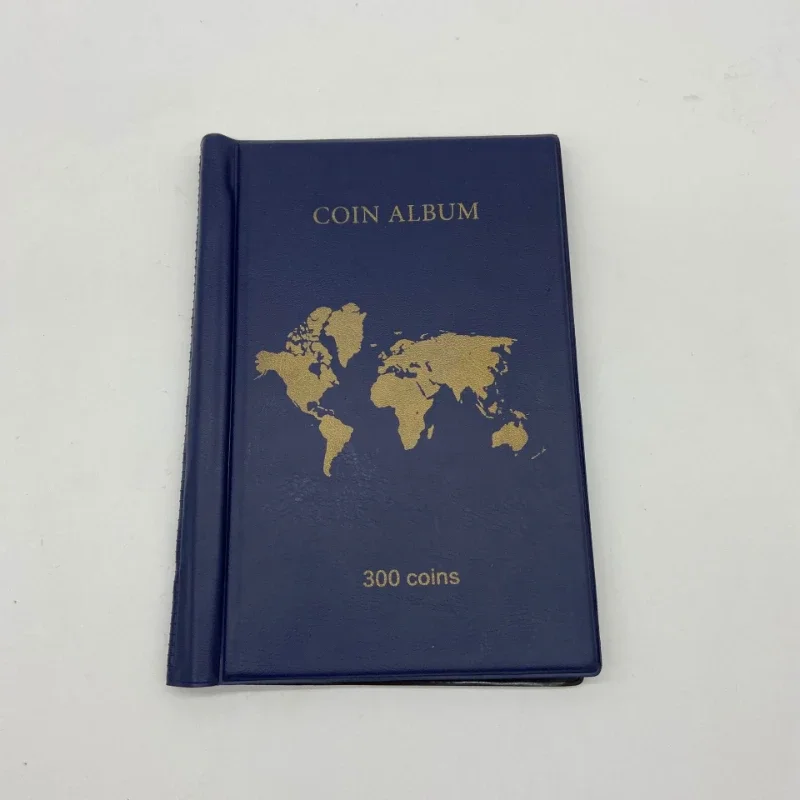 300 Lattice Coin Leather Storage Book Size Lattice Badge Copper Coin Vertical Waterproof Durable PVC Collection Book