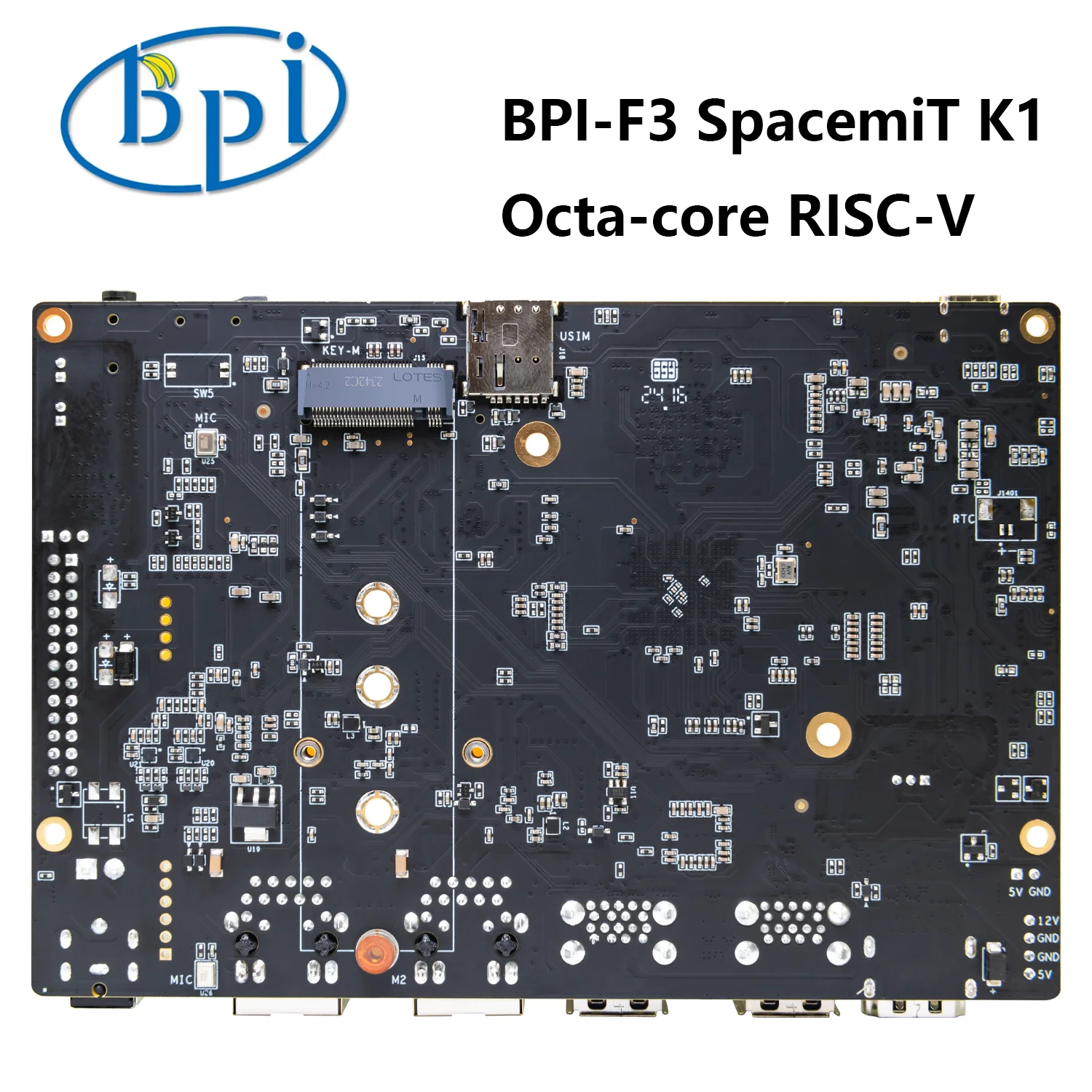 Banana Pi BPI-F3 4G/8G/16G/2GB RAM SpacemiT K1 옥타 코어 CPU RISC-V 산업용 등급 개발 보드