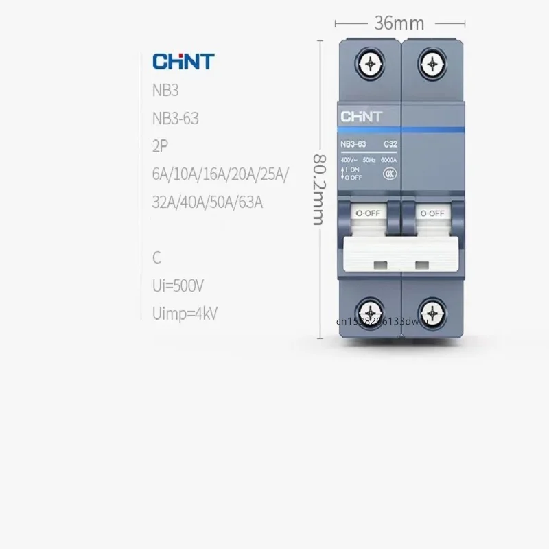 Автоматический выключатель CHINT NB3 1P 1P + N 2P 3P 4P AC 230/400 В, миниатюрный бытовой роскошный красивый выключатель воздуха MCB на DIN-рейке