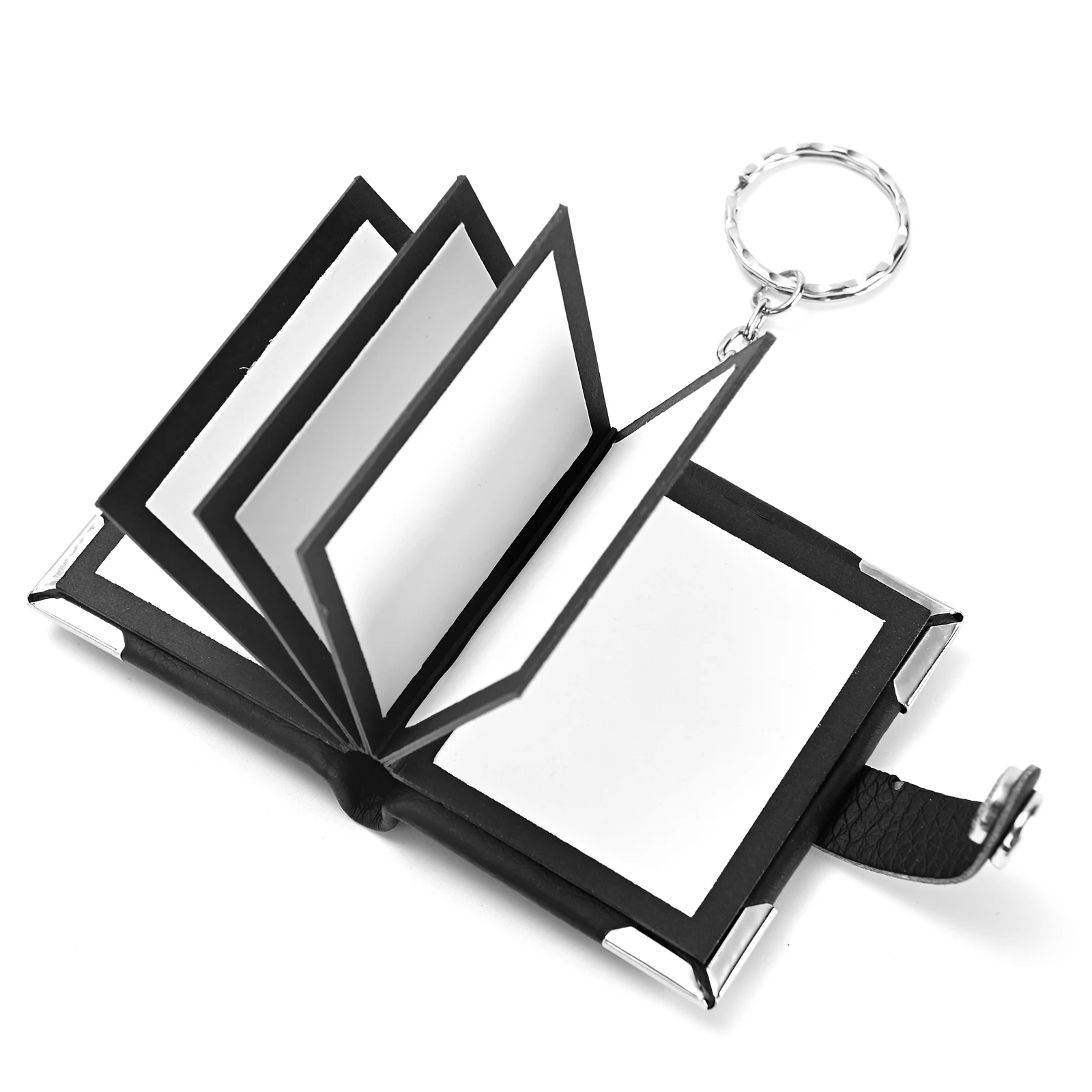 Blank Put Small 10pcs Photo Album Leather Keychain Lovers Gift Picture ...