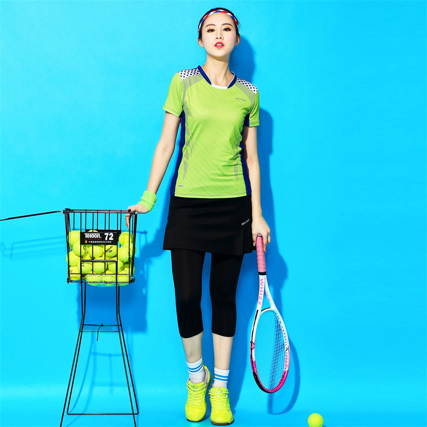 Quick-Drying Table Tennis Big Size Badminton Clothing Short-Sleeved Suit Shorts Women's And Men's Sports Skirt Pants