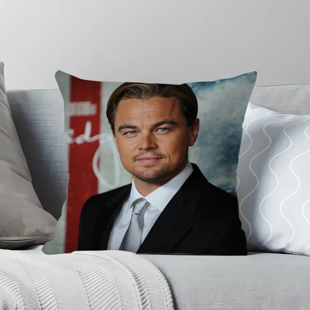 

Pillow Covers L-Leonardo DiCaprio Decorative Cushions for Bed Duplex Printing Pillowcase 40*40 Chair Cushion Cover 45x45cm 45*45