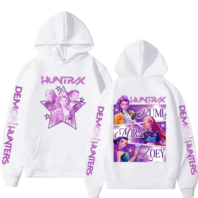 Survêtement 2 Pièces K-Pop Pour Fille - Sweat à Capuche Et Pantalon, Motif Demons Hunters, Coton Doux