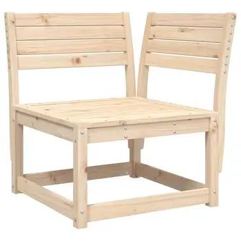 Divano angolare da giardino in legno massello di pino (73x73x78 cm) 1