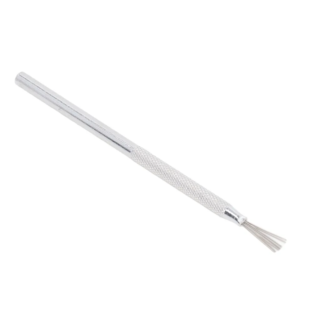5pcs 알루미늄 클레이 니들 도구 깃털 와이어 텍스처 폴리머 클레이 도구 텍스처링 도구 실버 세라믹 도구 클레이 스코어링 도구