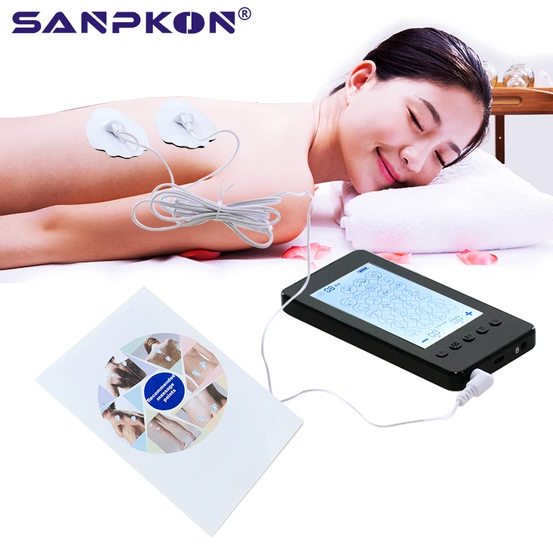 28 Modalità Tens Ricaricabile E Regolabile Multifunzionale Ems Massaggio Muscolare Completo Del Corpo Relaxer Led Touch Screen Prompt Vocale