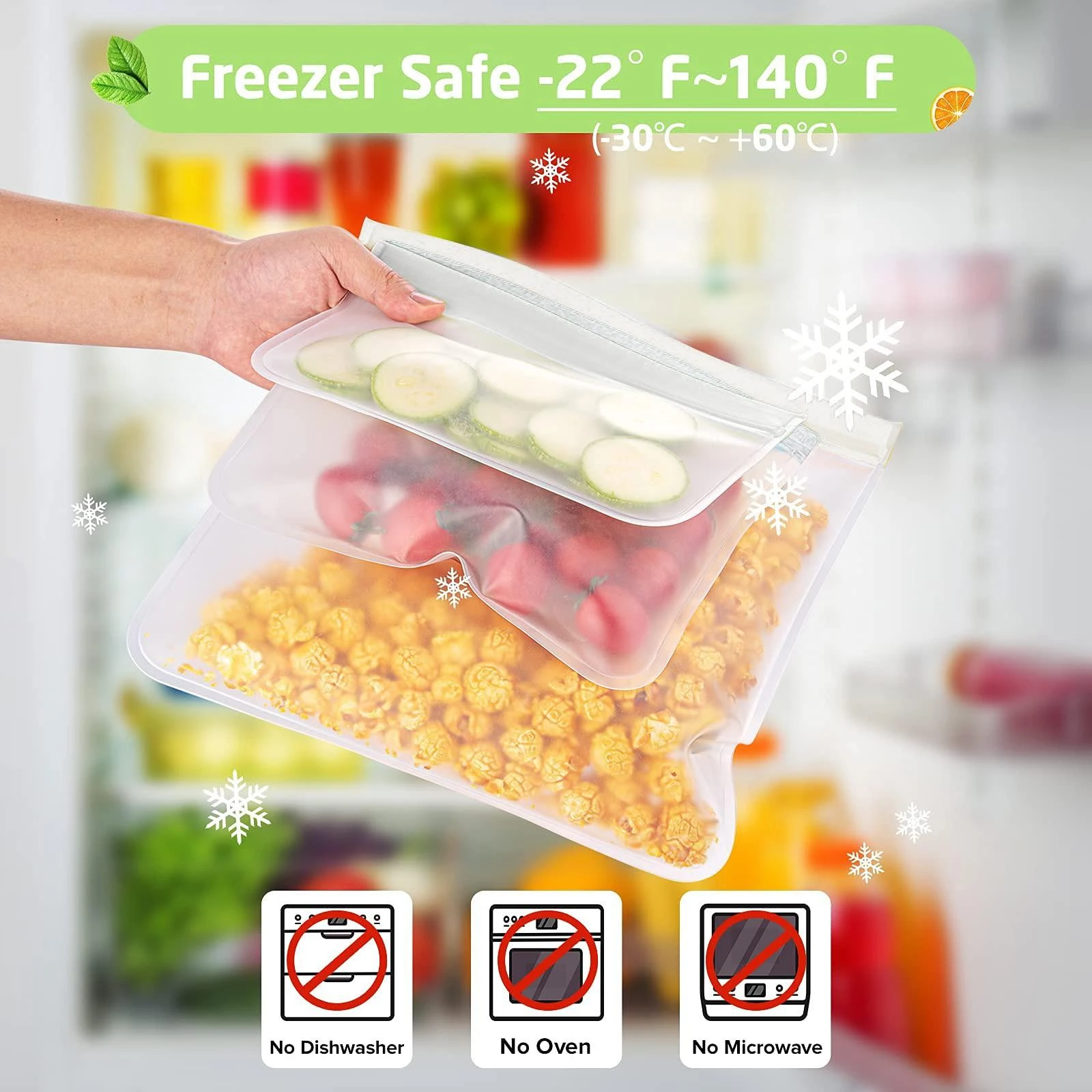 Silicone Food Storage Bags Silicone Zipper Bags Silicone Containers