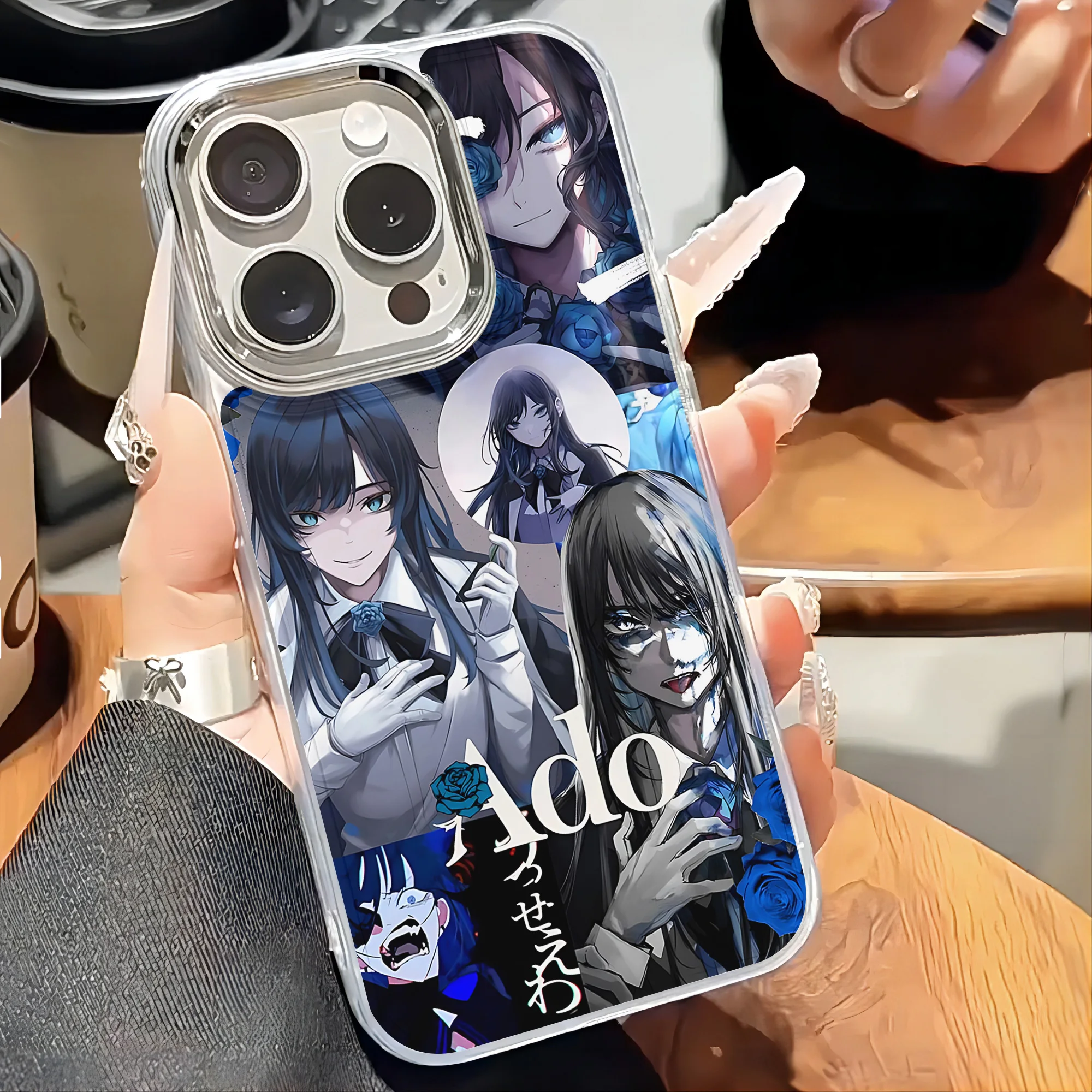 Anime Ado Kyogens Uta Transparent Soft Silicone TPU Phone Case