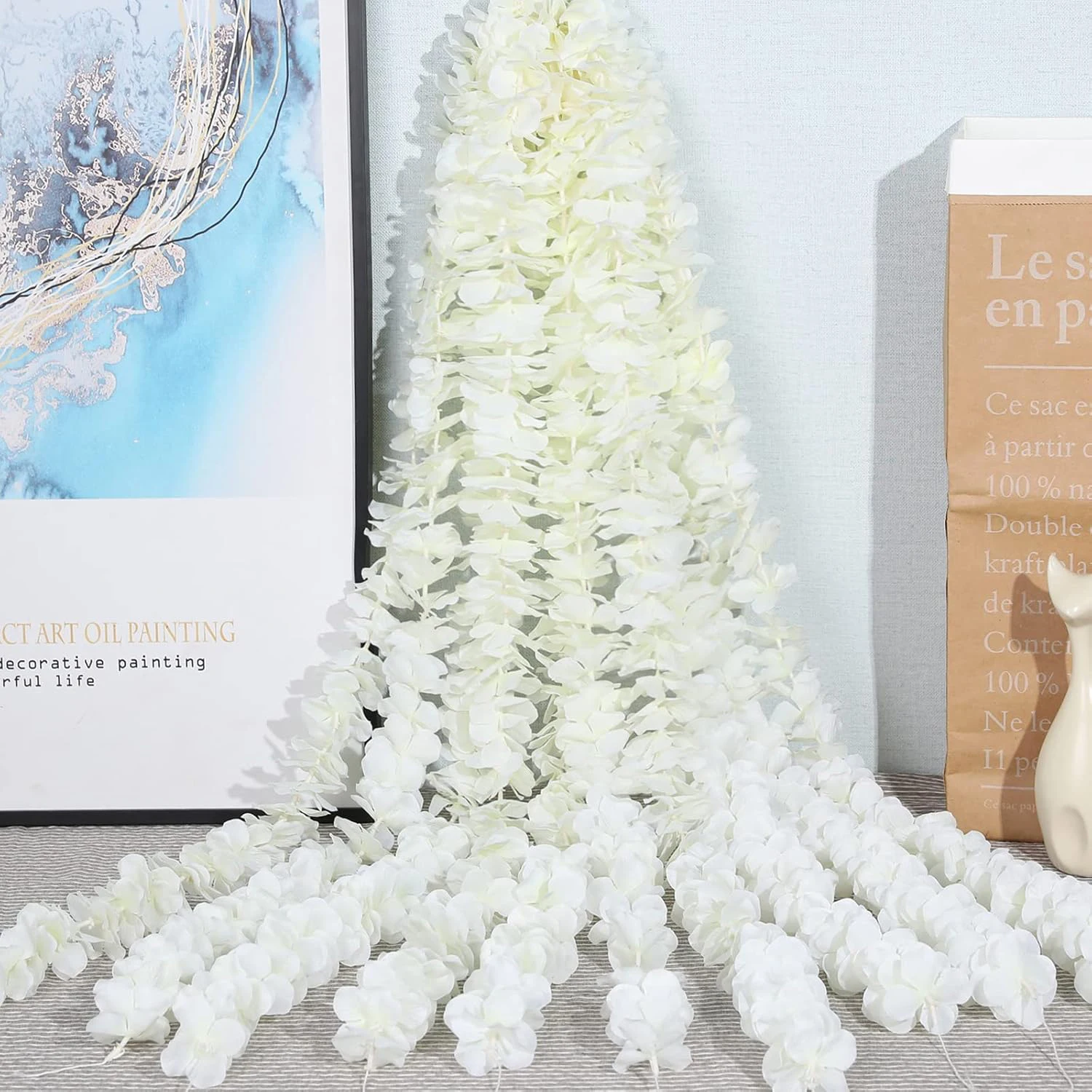 5/10 Stück 100cm Seiden-Kunstblumen Sakura-Girlande für Hochzeit, Garten, Bogen, Romantische Heimdekoration, DIY-Geschenke im Trend – Detail 7