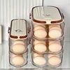 1PCS Home Refrigerator Egg Organizer Sliding Egg Carton Automatic Egg Roller Organizer Kitchen Countertop Egg Shelf 4