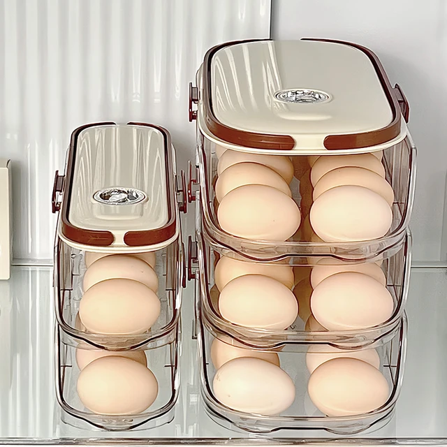 1PCS Sliding Egg Organizer 4