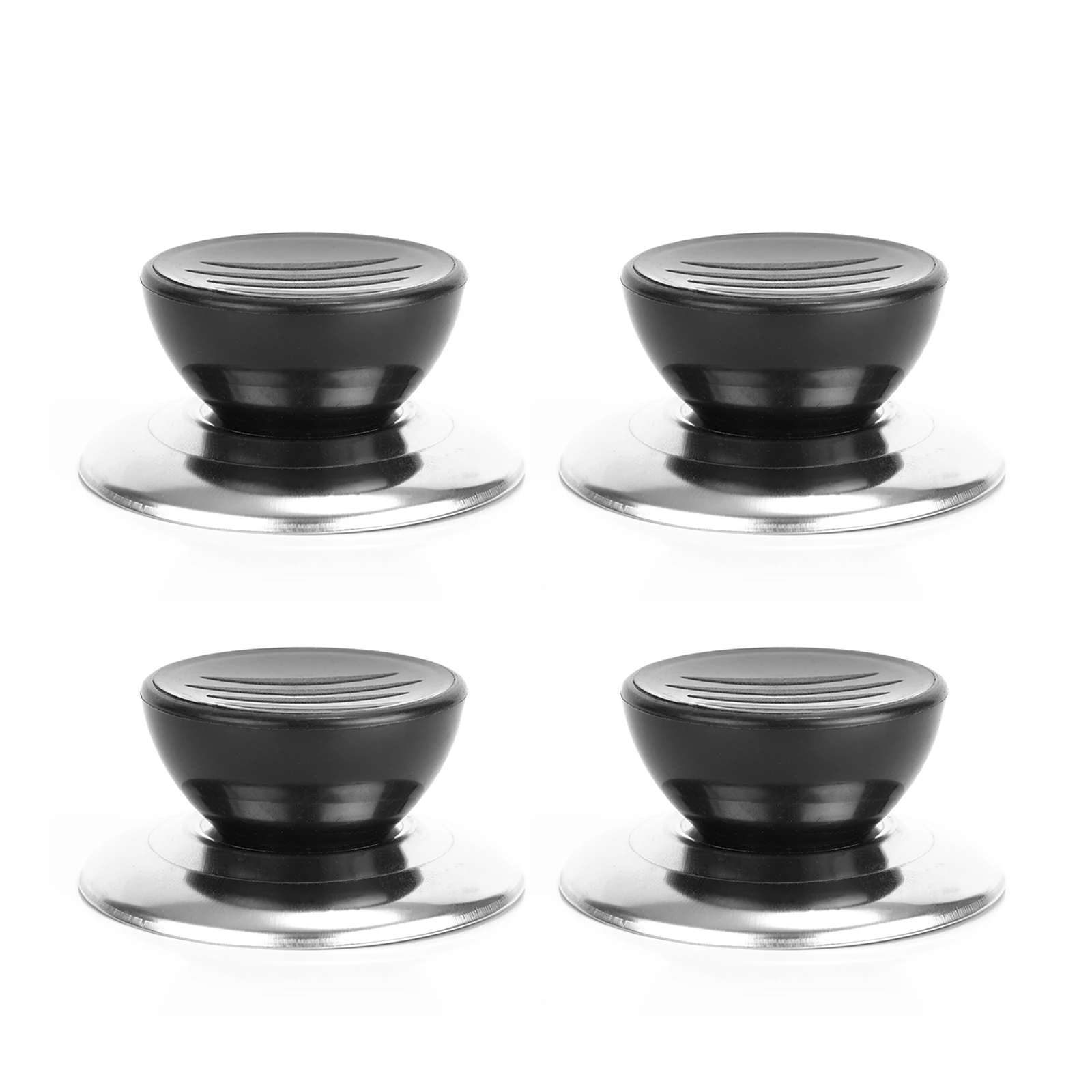 

Cookware Lid Knob Replacement 4pcs Set Sturdy Stainless Steel & Bakelite Easy Fixing Suitable For Various Pot Lid Types