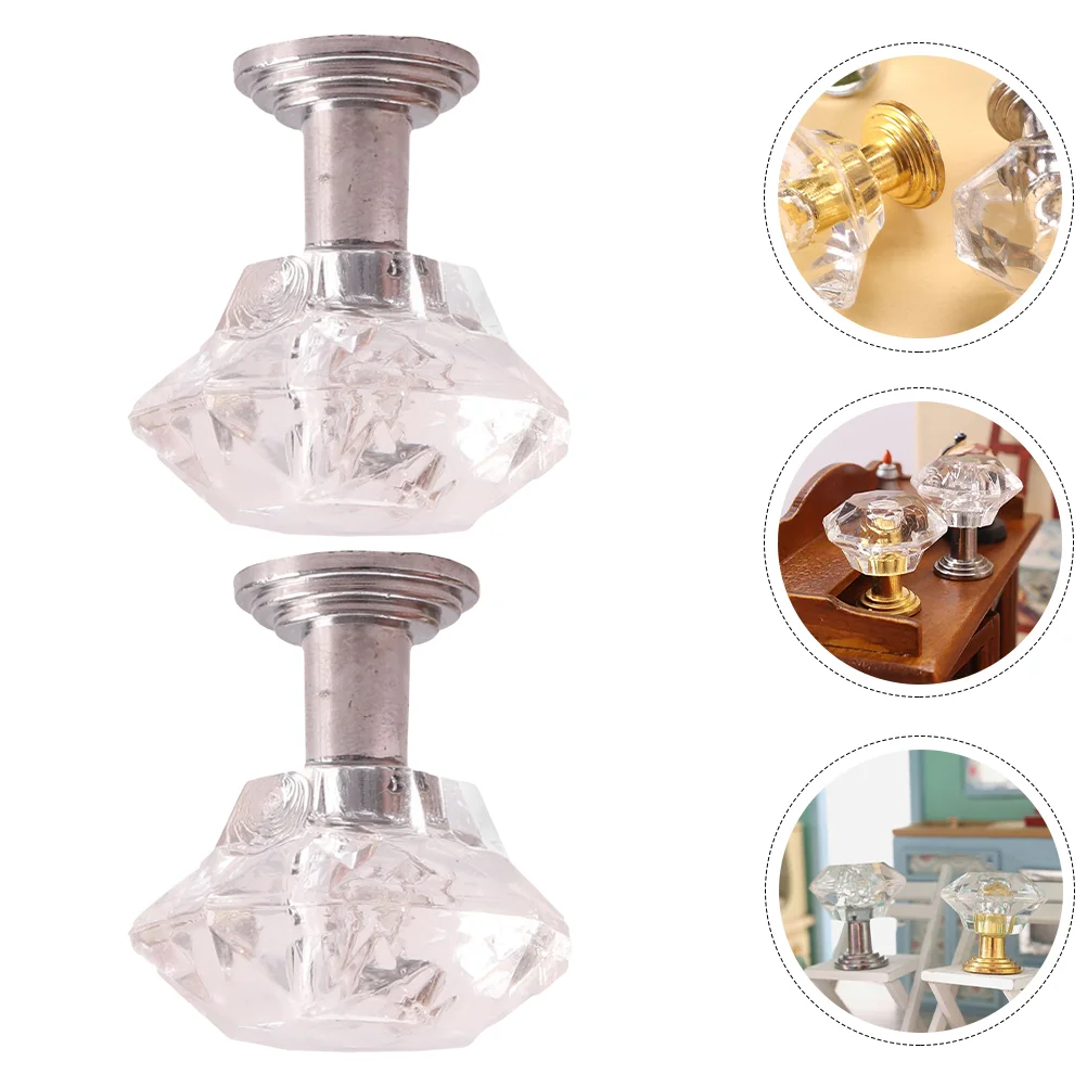 Lamp Finials Decorative Chandelier Miniature House Christmas Decorations Furniture Ornament lamp bracket finial parts harp finials for shades holder repair kit table lamps