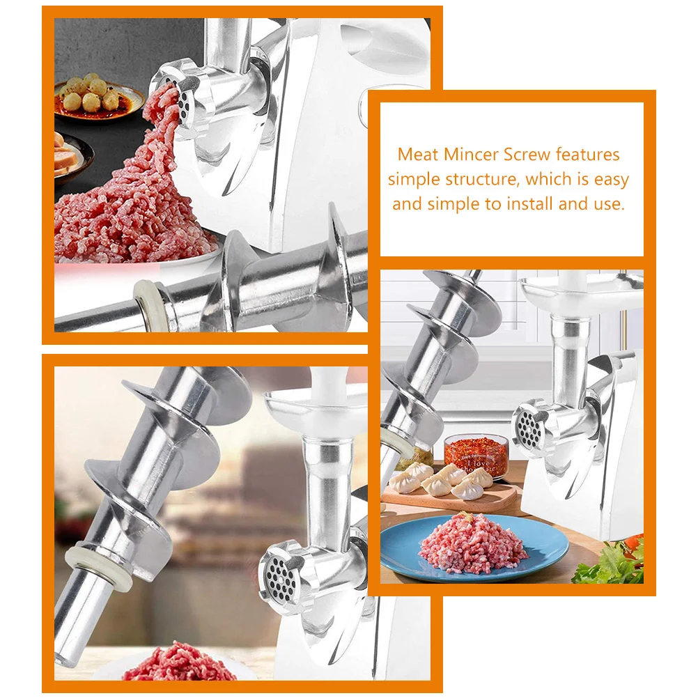 Electric Meat Grinder Parts Stainless Steel Meat Mincer Screw Kitchen Grinder Accessories Poultry Tools Dining Bar