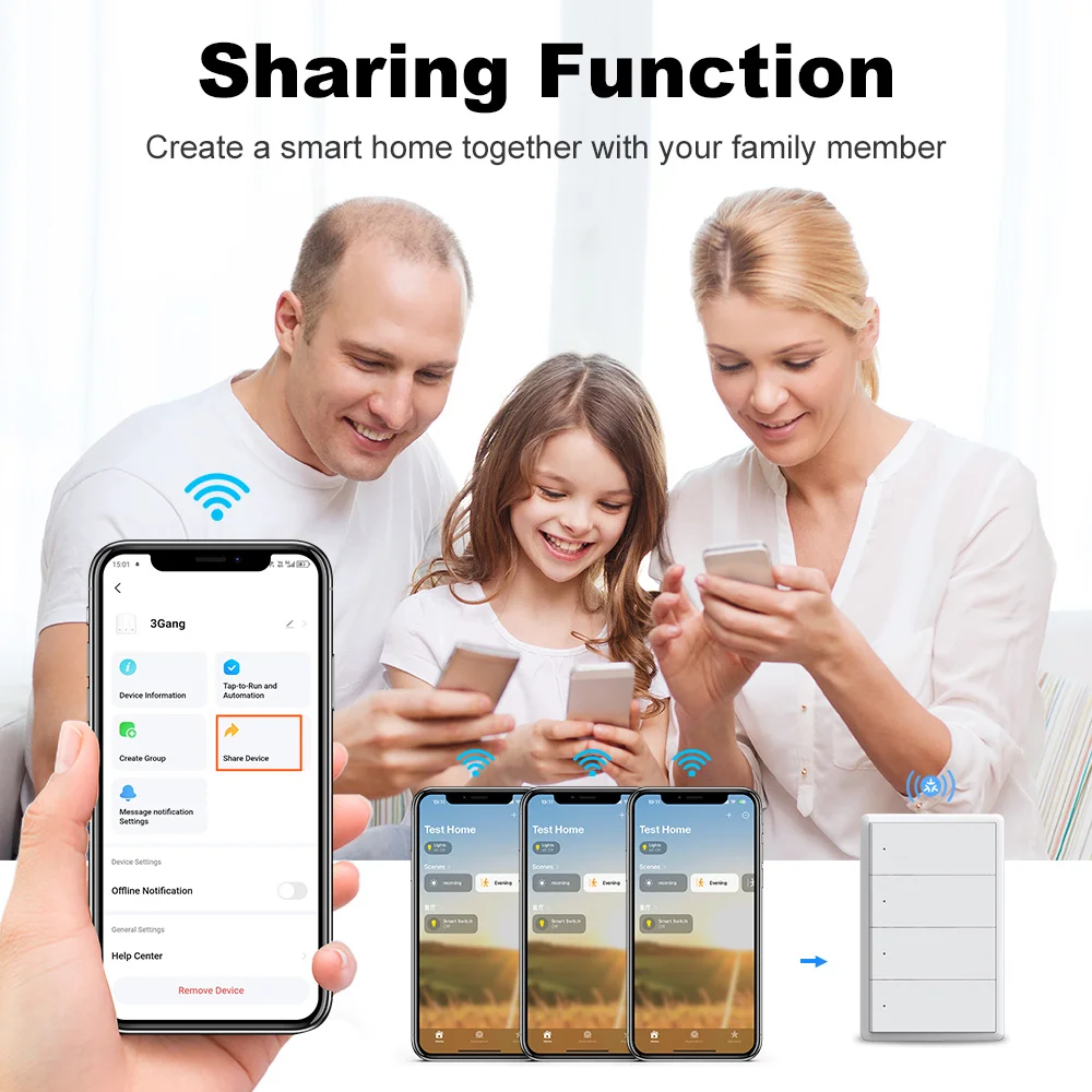 Aplikácia Smart Life zobrazujúca ovládanie osvetlenia