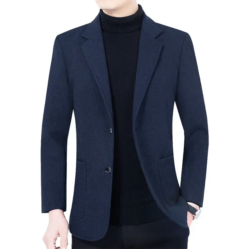 New Autumn Men Solid Formal Wear Business Blazers Jackets Casual Suits Coats Quality Male Slim Fit 4X Suits Coats