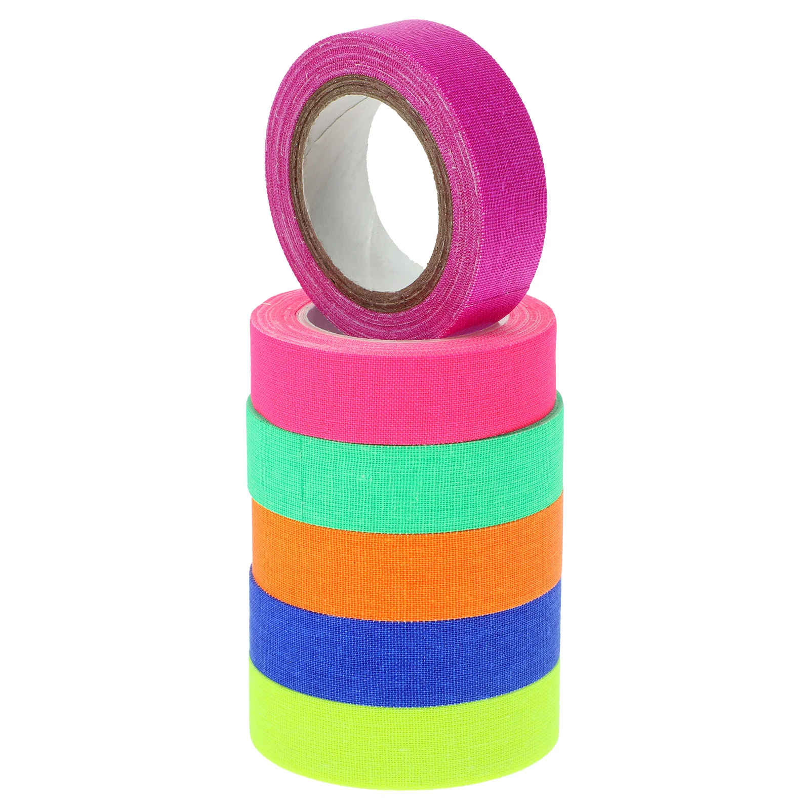 

6 Rolls High Viscosity Luminous Tape Glow The Dark Neon for UV Blacklight Shine