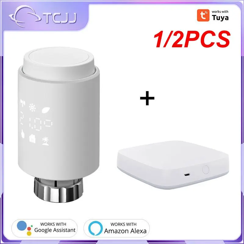 

1/2PCS Tuya Smart Radiator Actuator TRV Programmable Thermostatic Radiator Valve Temperature Controller Support Alexa M28
