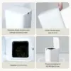 Can, 8 Gallon Self Sealing and Self-Changing Smart Trash Can, Motion Sensor,  Garbage can with lid for 5
